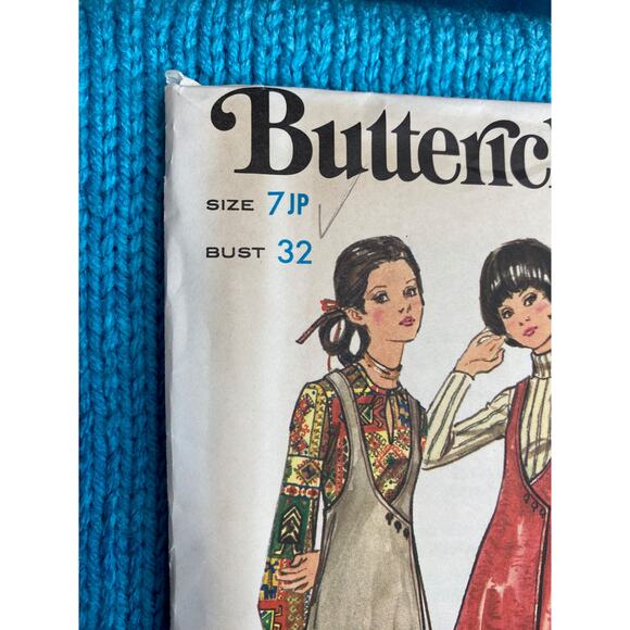 Butterick 5921 Pattern Jumper Pant Vest 1960s Size 7 bust 32 - Picture 2 of 5